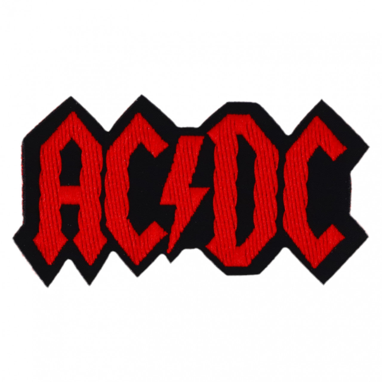 Petic textil, Patch brodat, AC/DC, NO339, 3.3 x 6.3 cm, Multicolor