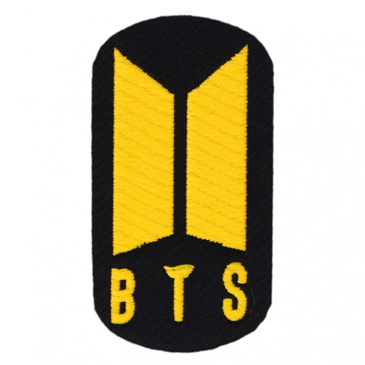 Petic textil, Patch brodat, BTS, NO3556, 3 x 5.5 cm, Multicolor