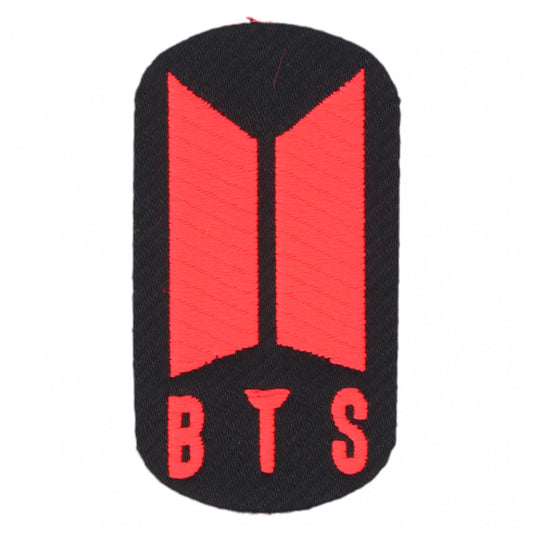 Petic textil, Patch brodat, BTS, NO7265, 3 x 5.5 cm, Multicolor