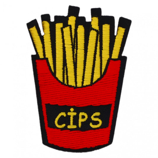 Petic textil, Patch brodat, CIPS, NO669, 3.5 x 5 cm, Multicolor