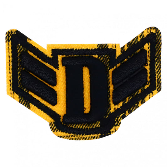 Petic textil, Patch brodat, D Force, NO396, 4.5 x 7.2 cm, Multicolor