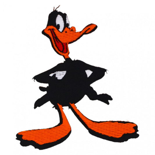 Petic textil, Patch brodat, Daffy Duck, NO8760, 6.2 x 7 cm, Multicolor