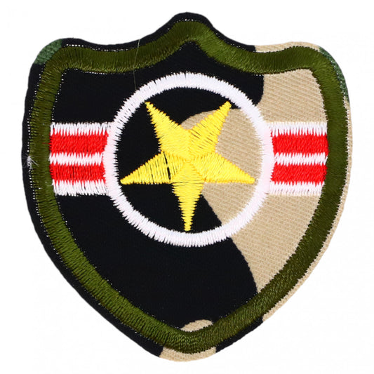 Petic textil, Patch brodat, Emblema Army, Star, NO629, 5.4 x 5.7 cm, Multicolor