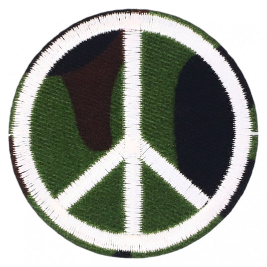 Petic textil, Patch brodat, Emblema Pace, NO618, 5 cm, Multicolor