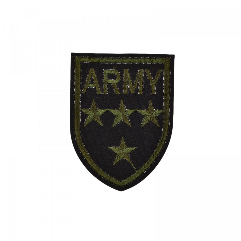 Petic textil / patch brodat, Epolet militar ARMY, 7.8 x 5.8 cm, Multicolor