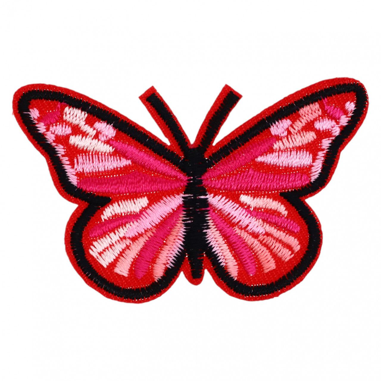 Petic textil, Patch brodat, Fluture, NO842, 4 x 6.4 cm, Multicolor