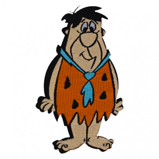 Petic textil, Patch brodat, Fred Flintstone, NO7537, 4.8 x 8 cm, Multicolor