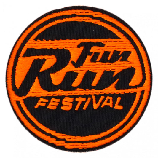 Petic textil, Patch brodat, Fun run Festival, NO7020, 4.2 cm, Multicolor