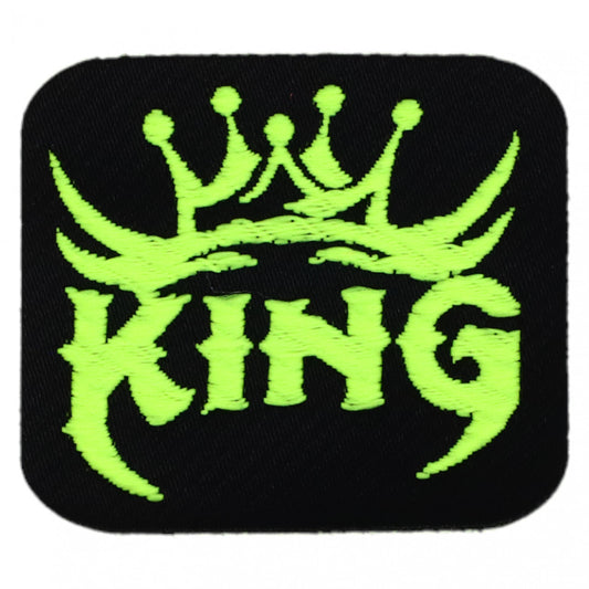 Petic textil, Patch brodat, KING, NO4651, 3.8 x 4.4 cm, Multicolor