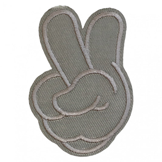 Petic textil, Patch brodat, Peace, NO1443, 4 x 6.4 cm, Multicolor
