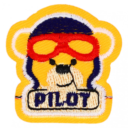 Petic textil, Patch brodat, Pilot, NO2581, 4 x 3.8 cm, Multicolor