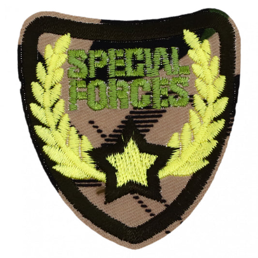 Petic textil, Patch brodat, SPECIAL FORCES, NO534, 5.5 x 5.5 cm, Multicolor
