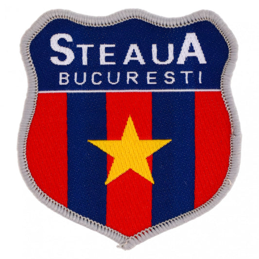 Petic textil, Patch brodat, Steaua Bucuresti, NO115, 6 x 6.7 cm, Multicolor