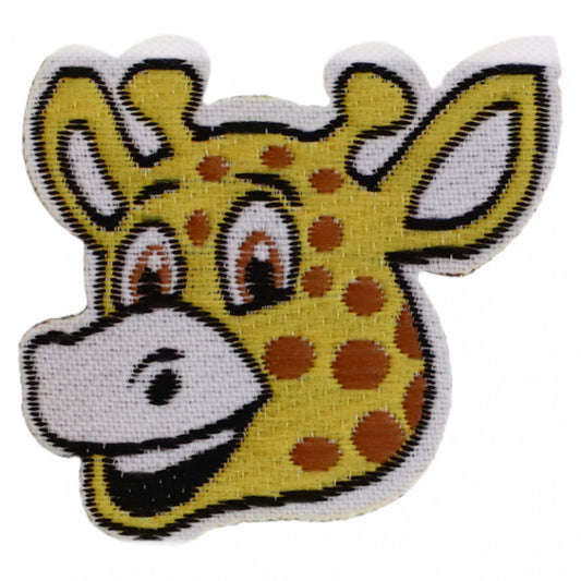 Petic textil, Patch textil brodat, Girafa, NO391, 3.5 x 4 cm, Multicolor