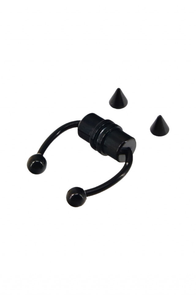 Piercing nas, Magnetic, NO844, 1 cm, Negru