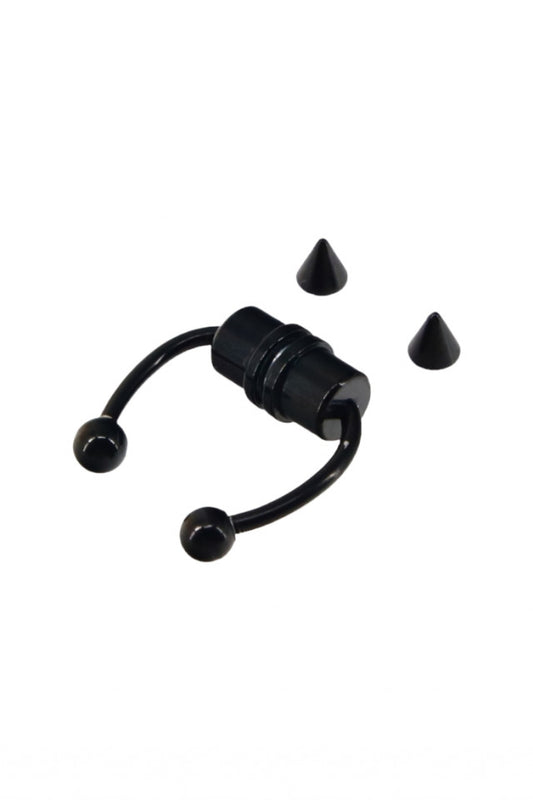 Piercing nas, Magnetic, NO844, 1 cm, Negru