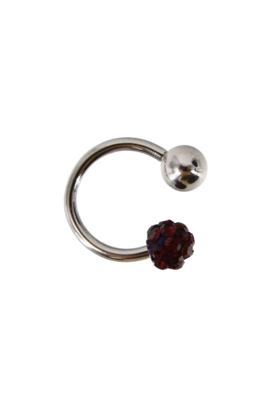 Piercing nas, zirconiu, 1 cm, NO884, Mov