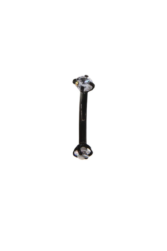 Piercing spranceana, zirconiu, NO880, 1.4 cm, Negru