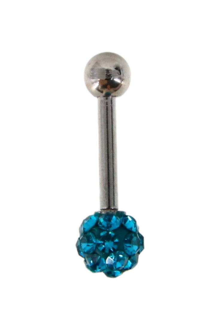 Piercing, zirconiu, 1.3 cm, NO754, Albastru
