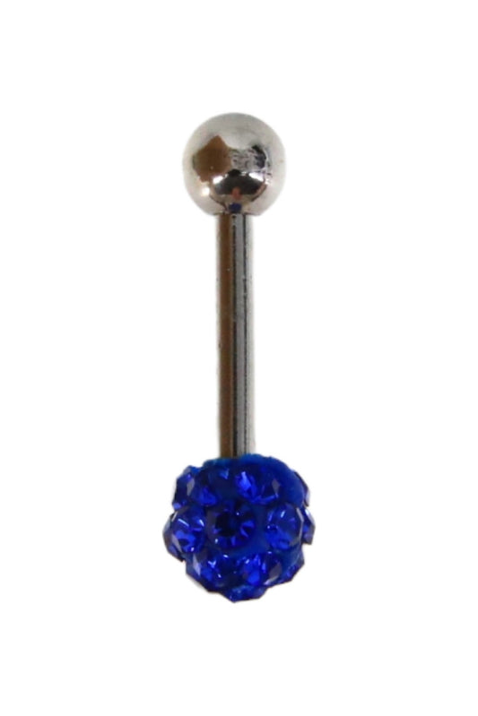 Piercing, zirconiu, 1.3 cm, NO757, Albastru