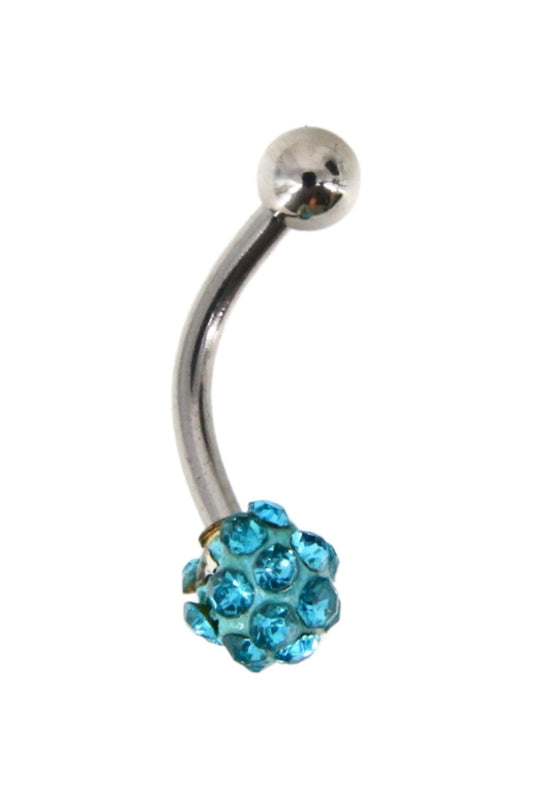 Piercing, zirconiu, 1.5 cm, NO693, Bleu