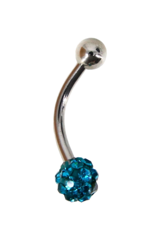 Piercing, zirconiu, 1.5 cm, NO697, Albastru