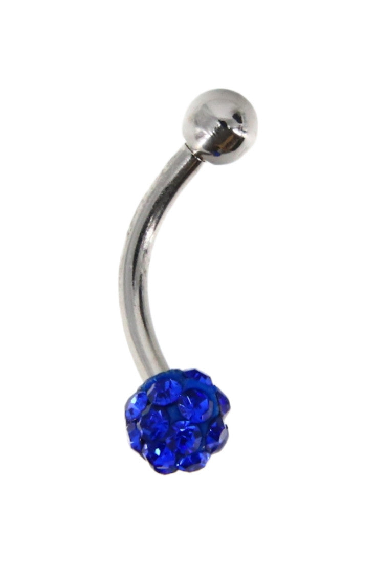 Piercing, zirconiu, 1.5 cm, NO699, Albastru