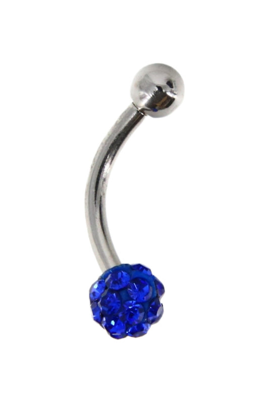 Piercing, zirconiu, 1.5 cm, NO699, Albastru