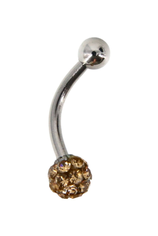 Piercing, zirconiu, 1.5 cm, NO702, Auriu