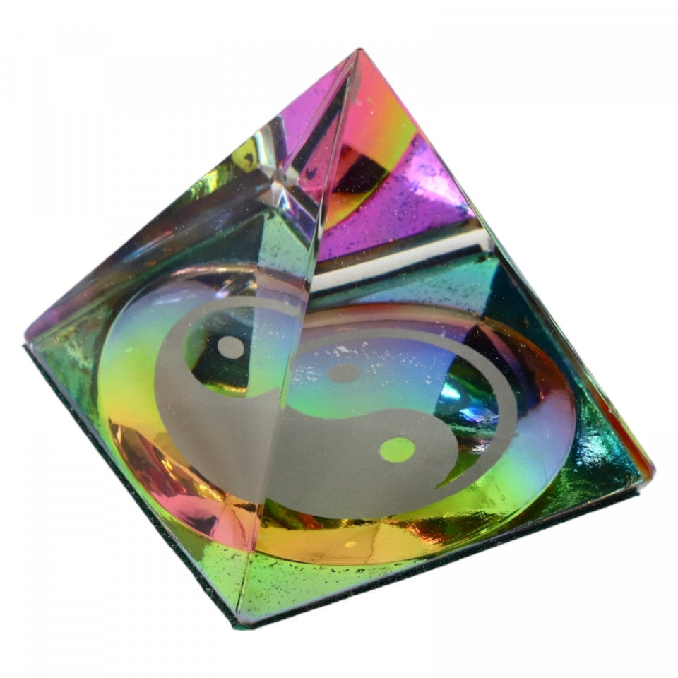 Piramida, Feng Shui, Yin Yang, NO543, 3.8 cm, Multicolor