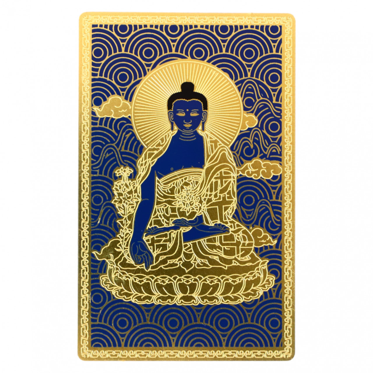 Placa Buddha al Medicinei, NO3122, 8 x 5 cm, Multicolor