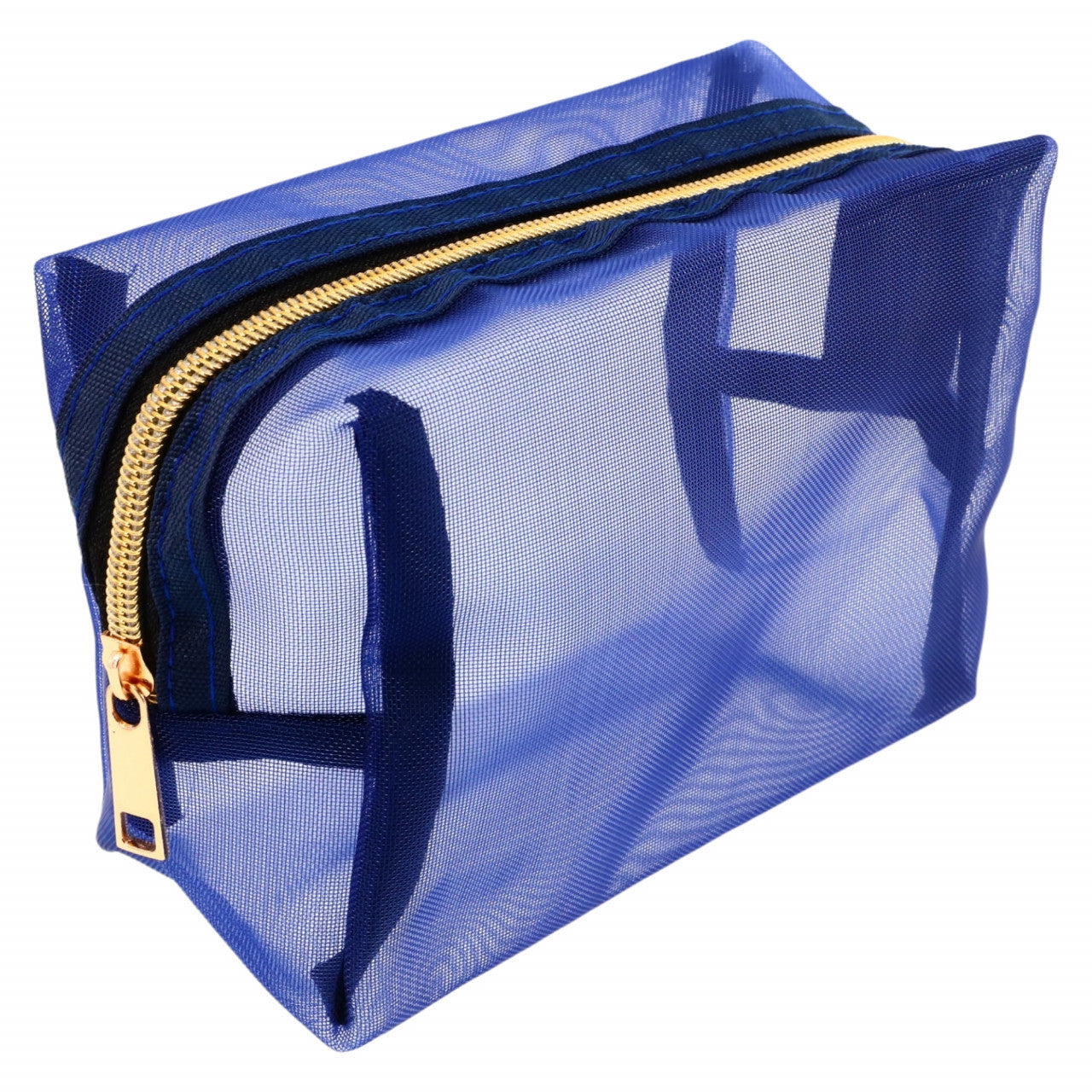 Portfard pentru cosmetice, organizator, NO312, 17.5 x 11 x 2 cm, Albastru