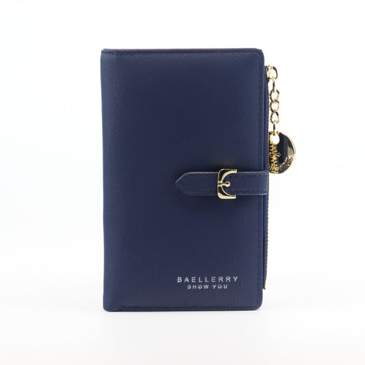 Portofel Dama, Baellerry, Albastru inchis, Piele ecologica