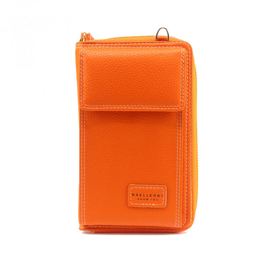 Portofel Dama, Baellerry, Portocaliu, Piele ecologica