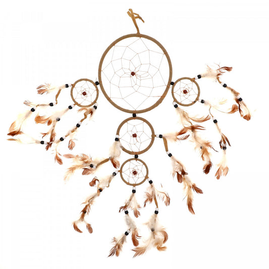 Prinzator de vise, cu 5 cercuri, Feng Shui, NO7236, 50 cm, Multicolor
