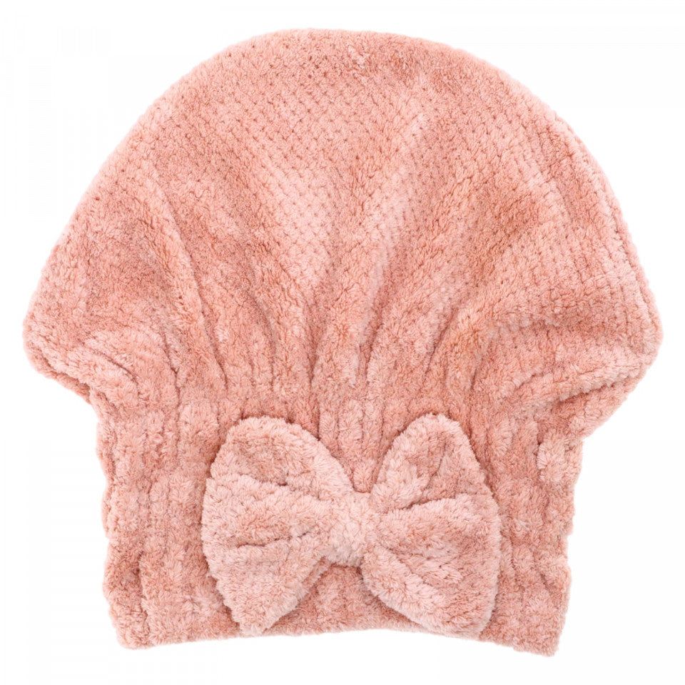 Prosop pentru uscat parul, Adulti, Tip caciulita, NO40593, 22 x 27 cm, Roz