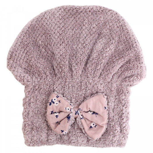 Prosop pentru uscat parul, Adulti, Tip caciulita, NO4225, 23 x 26 cm, Mov