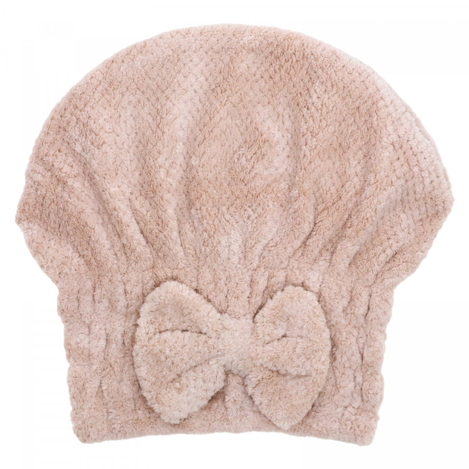 Prosop pentru uscat parul, Adulti, Tip caciulita, NO4230, 23 x 26 cm, Bej