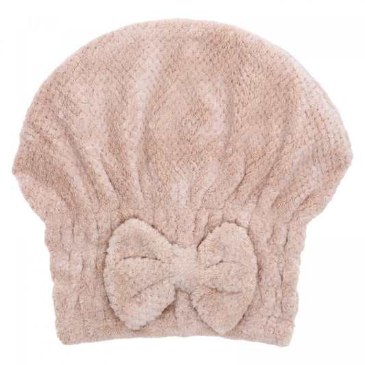 Prosop pentru uscat parul, Adulti, Tip caciulita, NO4230, 23 x 26 cm, Bej