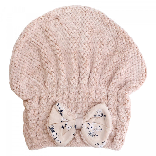 Prosop pentru uscat parul, Adulti, Tip caciulita, NO4313, 23 x 26 cm, Bej