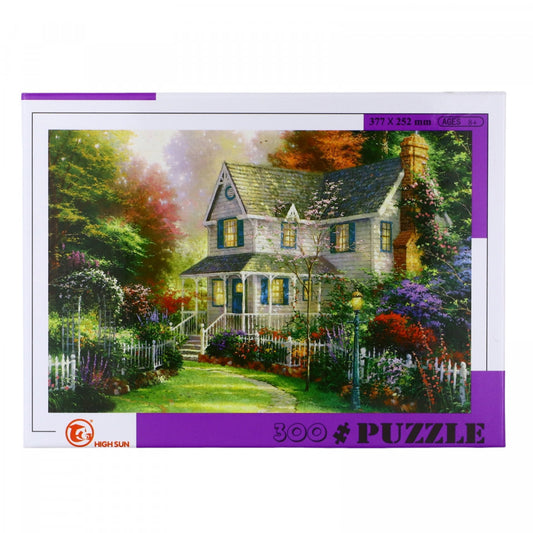 Puzzle, Casa din padurea fermecata, 37.7 x 25.2 cm, 8 ani, 300 piese