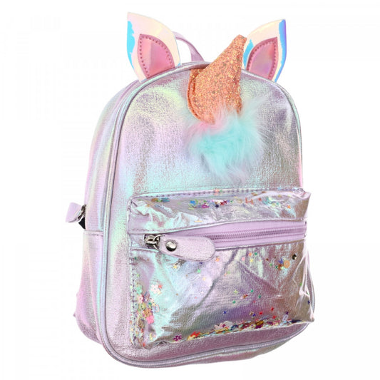 Rucsac pentru copii, Stelute, Unicorn, 24 x 20 x 10, NO963, Mov sidef