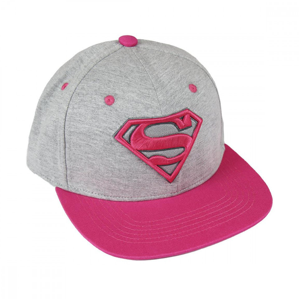 Sapca Superman cu logo brodat, Roz, 57 / 59 cm