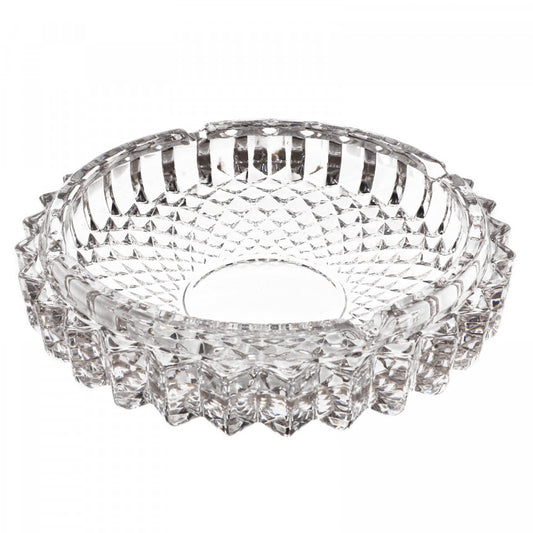 Scrumiera din sticla, rotund, 19.5 cm, transparent