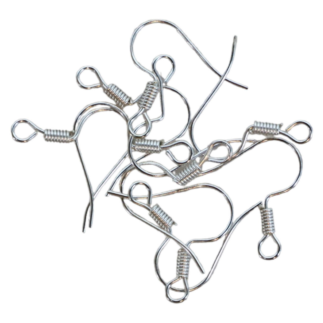 Set 10 bucati, Tortite pentru cercei, NO882, 1.7 cm, Argintiu