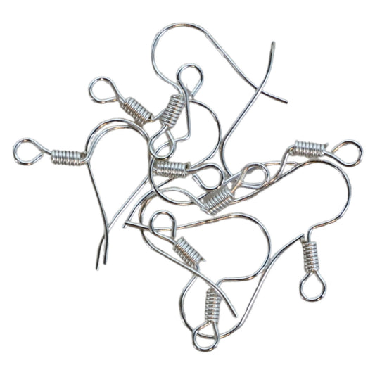 Set 10 bucati, Tortite pentru cercei, NO882, 1.7 cm, Argintiu