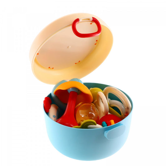 Set 10 jucarii senzoriale pentru bebelusi, NO3412, 8 cm, Multicolor