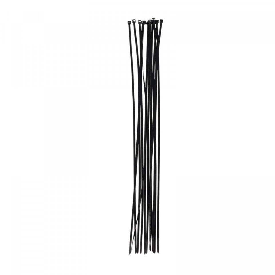 Set 100 buc, Soricei / Colier de Plastic 4.8 mm x 500 mm, Negru