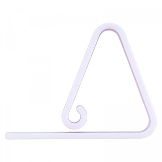 Set 12 buc, clips prindere fata de masa, plastic, Alb
