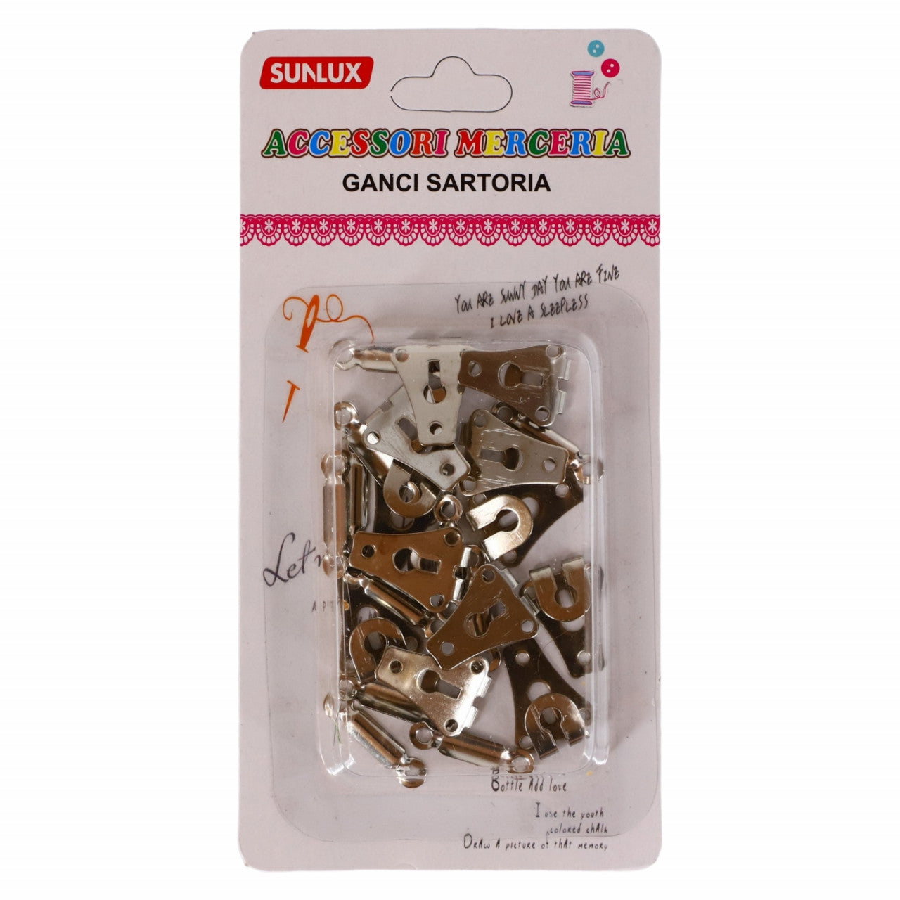 Set 12 bucati, Copci mos si baba, 1.8 cm, Argintiu